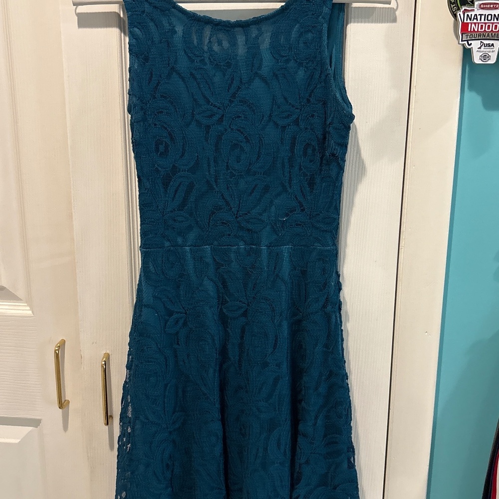 Altar’s state XS blue lace dress